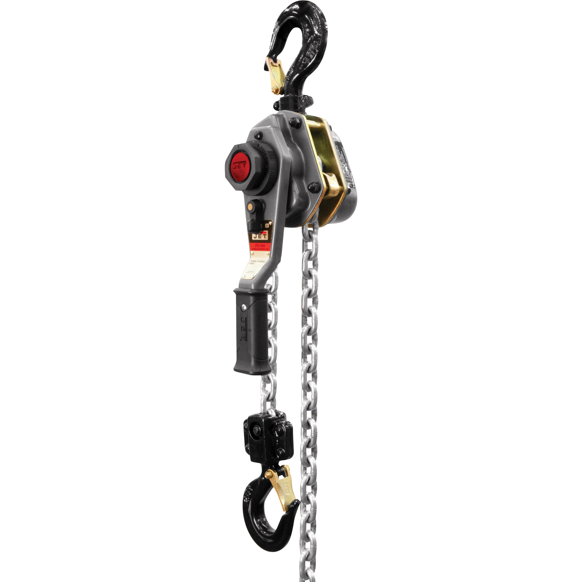 JET JLH Manual Lever Chain Hoist,2 1/2-Ton Capacity, 10ft. Lift, Model# JLH-250WO-10